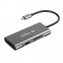 Adapter USB Type-C - 3 x USB 3.0, Type-C PD, HDMI, SD, TF