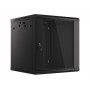 Commutation cabinet 19" wall mounted 12U 600x450x637 (not assembled, black)