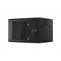 Commutation cabinet 19" wall mounted 6U 600x450x370 (not assembled, black)