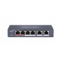 6 ports, 4 PoE ports switch Hikvision DS-3E0106P-E/M