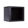 Commutation cabinet 19'' wall mounted 6U 600x600x368 (black)