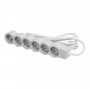 6-seat extension cord with grounding Legrand 694565 (gray, 3m)