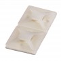 Adhesive pad for straps HAUPA 262160 (100 pcs, white, 19x19)