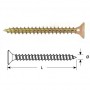 Wood screw STARFIX H4,0x45/F (58 units)