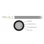 Optical cable (8 fibers, single mode, 9/125, G657A1)