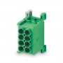 Distribution terminal Morek MAG1250G32 (green, 4x25mm )