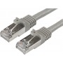 Patch cable (0.25m, S/FTP, CAT6, LSZH, gray)