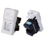 Socket RJ45 UTP keystone installable Cat 5e 45x22,5mm