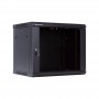 Commutation cabinet 19" wall mounted 6U 600x500x368 (black, not assembled)