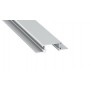 Aluminum recessed profile for Zati Lumines LED strips (flushable, gray, 1m)