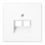 Computer socket finish JUNG LS969-2UWW (white, 2xRJ45)