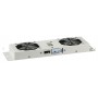 Fan unit 19' with 2 fans and thermostat (Rack, Grey)