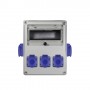 Pawbol B.1812-S panel with sockets (8mod., 16A 230V)