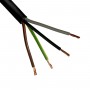 Lietkabelis OMY kabelis BVV-LL 4x2.5mm2 (juodas, 100m)