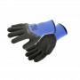 Warm latex coated gloves Hogert HT5K768-10 (size 9, blue)