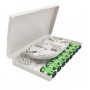 Optical Wall-Mount Distribution Box TH-008 (up to 8 fibers, subscriber, 205x110x30mm)