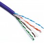 Kabelis ryšio Excel 190-071-500 Cat6 U/UTP (LSOH, 23AWG, B2CA, violetinis, ritė 500m.)