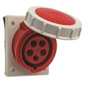 Industrial flush electric socket Pawbol B.1905 (16A, 5P, 400V, IP67)
