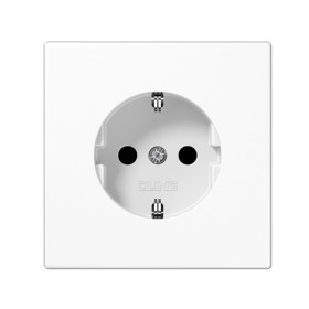 Socket with grounding JUNG LS1520ww (white, 16A/250V)