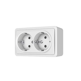 Double socket with grounding Vilma SL+250 RP16-0021 SL+V (white)