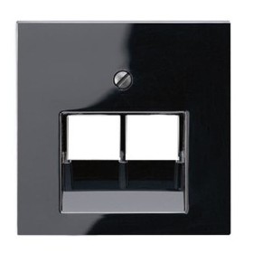 Computer socket cover JUNG A569-2BFPLUASW (white, 2xRJ45)