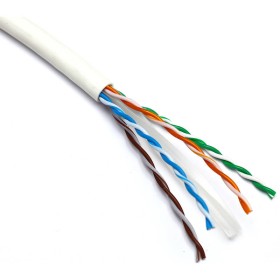 Cable for network connection Excel 190-074 Cat6 U/UTP (LSZH, B2CA, white, reel 305m)